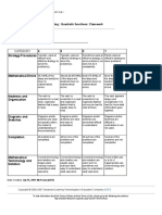 Quadratics Rubric