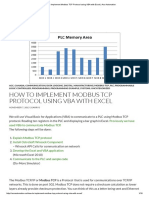 How To Implement Modbus TCP Protocol Using VBA With Excel - Acc Automation