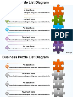 Business Puzzle List Diagarm Powerpoint Templates PPT Presentation Slides 0812
