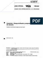 NCh0158 Of67 Cementos - Ensayo flexión y compresión morteros cemento.pdf