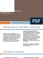 Disfonias y Tipos de Miopatías