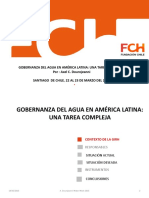 La Compleja Tarea de Gobernanza Del Agua en America Latina