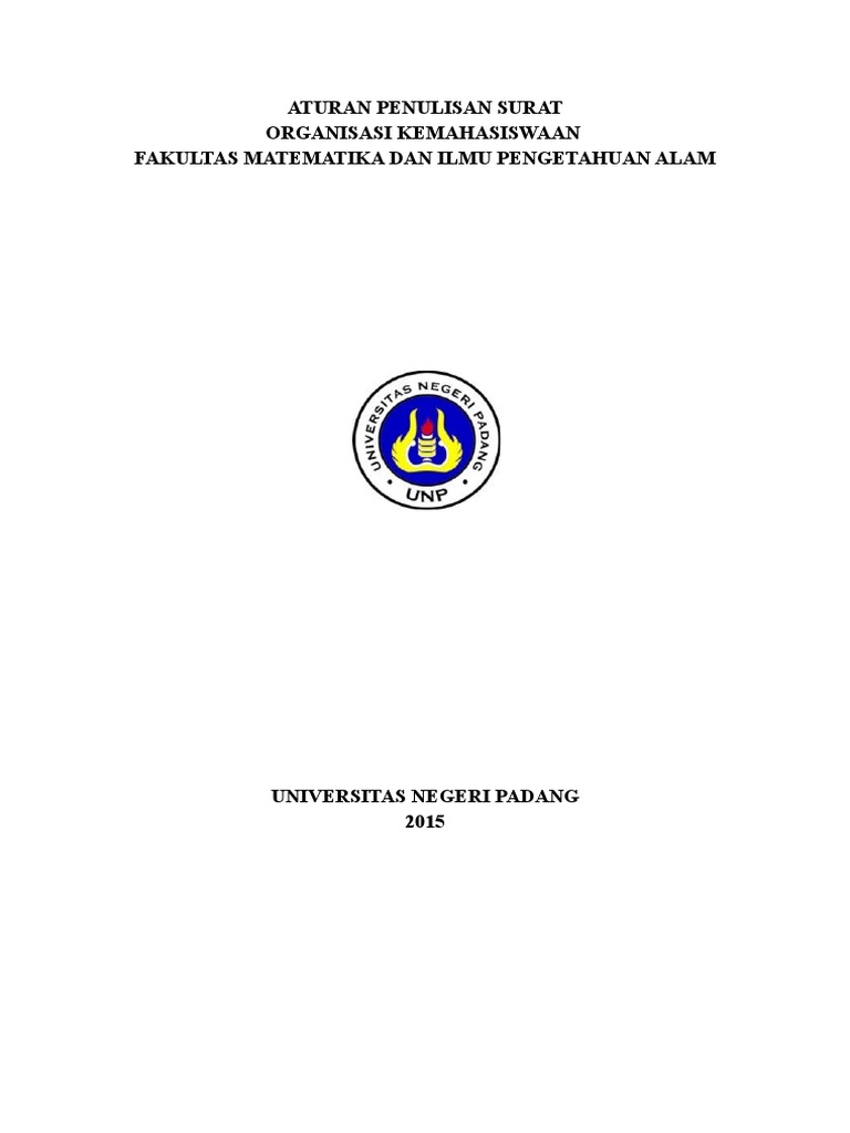 307617199 Aturan Penulisan Surat Dinas Organisasi Mahasiswa
