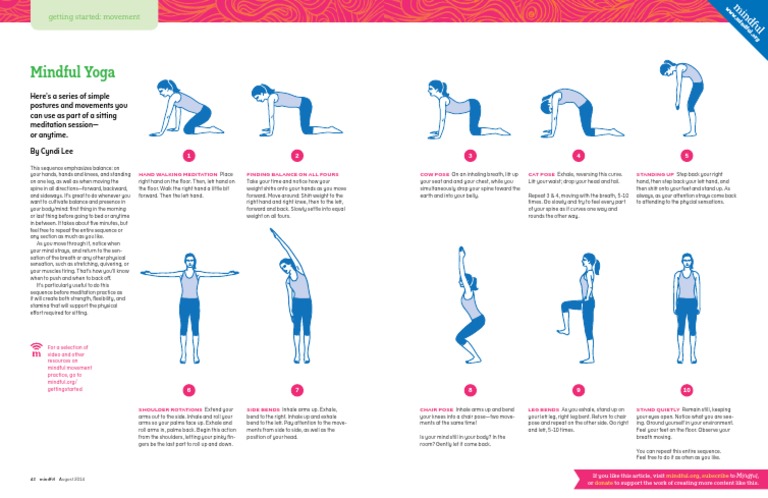 Mindful Yoga Pdf Pdf Breathing Meditation