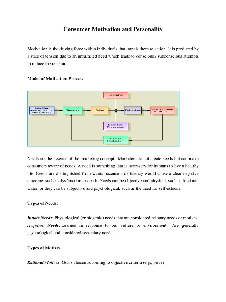 Consumer motivation ppt picture