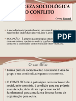 A natureza sociológica do conflito segundo Georg Simmel