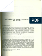 Estado Actual de La Teor A Del Delito PDF