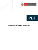 Especificaciones Tecnicas Huanuco