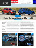 NOVO DACIA SANDERO STEPWAY TCe FRENTE AO dCi NA "TOP GEAR"