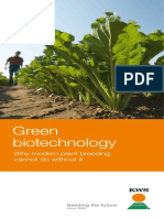 Green Biotechnology – Why Modern Plant Breeding Cannot Do Without It