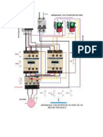 Partida Cambio de Sentido de Giro Motor Con Diagrama Real