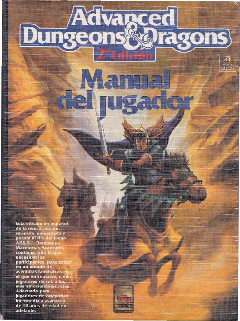 AD&D 2 Ed Manual Del Jugador OCR | PDF | Juegos de rol | Conflicto armado