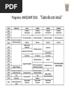 Programa General de Campamento