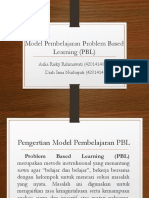 Model Pembelajaran Problem Based Learning (PBL)