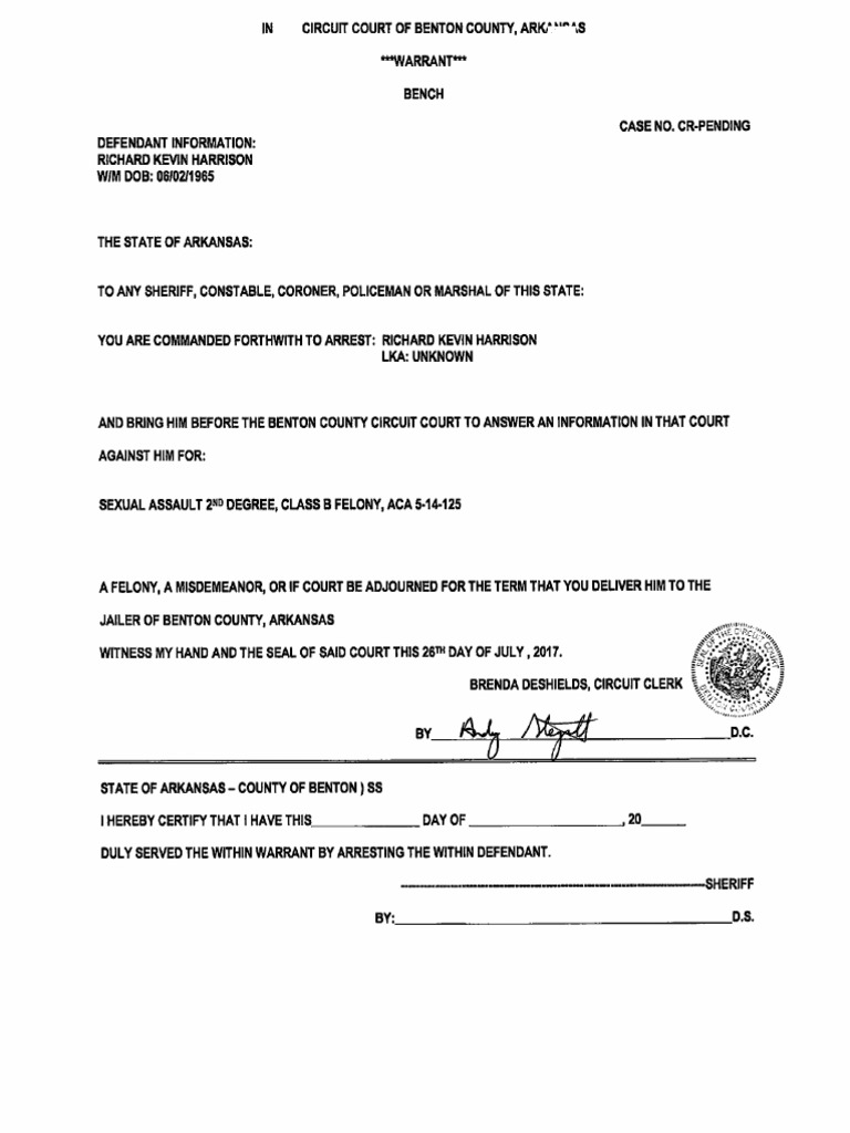 Harrison Criminal Case Filings