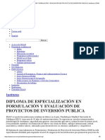 Diploma de Especialización en Formulación y Evaluación de Proyectos de Inversión Publica _ Institutos _ Esan