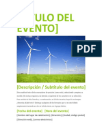 Prospecto de Evento