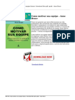 Como Motivar Sua Equipe Anne Bruce (Baixar - Download Libro PDF, PDF