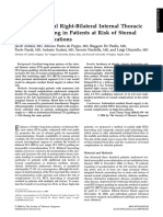 Benefit of Partial Right-Bilateral Internal Thoracic Artery Harvesting in Patients at Risk of Sternal Wound Complications