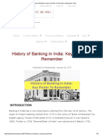 History of Banking in India - Key Points To Remember - Bank Exams Today