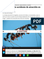 Un Muerto y Siete Heridos Tras Impresio... Accidente de Atracción en Ohio, EE - Uu.