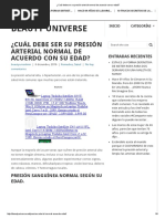 ¿Cuál Debe Ser Su Presión Arterial Normal de Acuerdo Con Su Edad