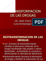 Biotransformacion de Las Drogas