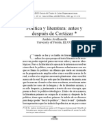 Politica y Literatura Despues de Cortazar-Avellaneda