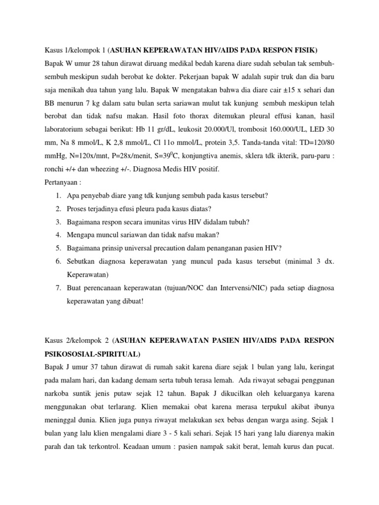 Contoh Laporan Pendahuluan Hiv - Peran Sekolah