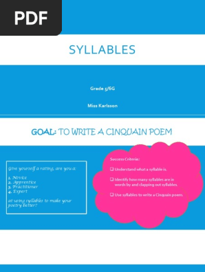 syllables
