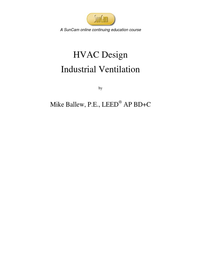 HVAC Design Industrial Ventilation PDF Hvac Ventilation