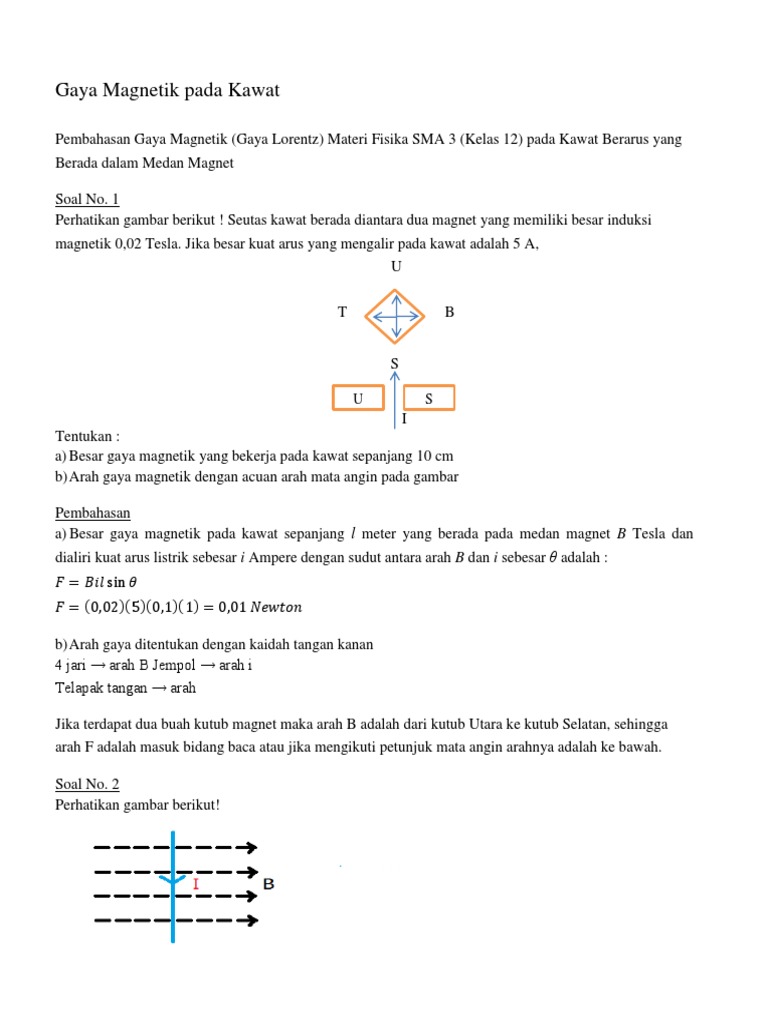 Pembahasan Soal Fisika Kelas 12 Medan