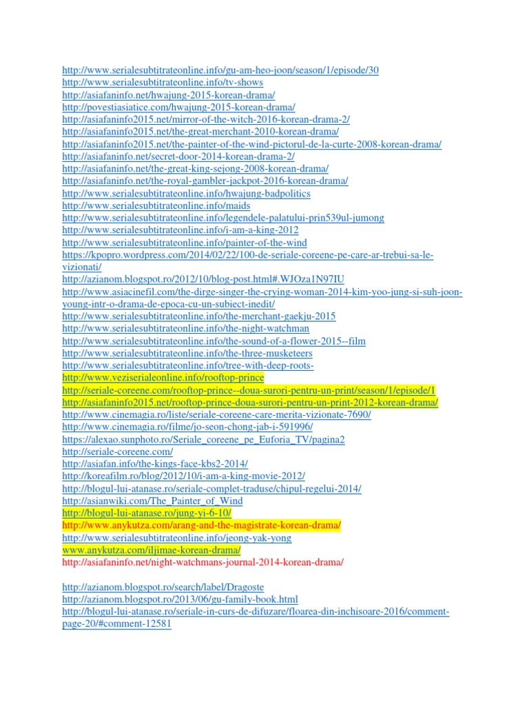 Seriale Coreene Pe Blogul Lui Atanase