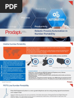 Robotic Process Automation in Number Portability