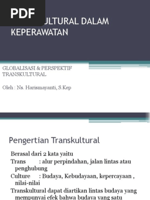 Globalisasi Perspektif Transkultural Pptx