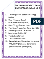 Standar Pelayanan Pemeriksaan Kehamilan Dengan Standar 10 T