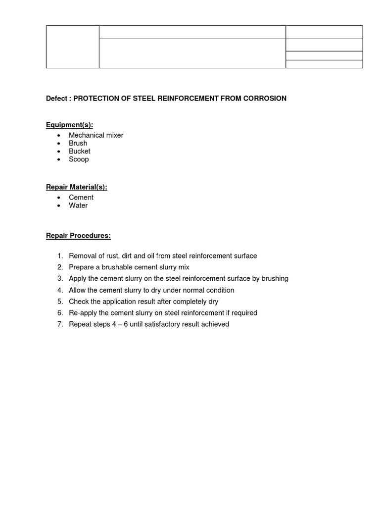 Curing Register for Steel Reinforcement | PDF | Technology & Engineering