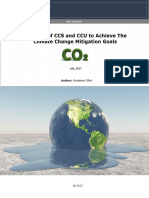 The Role of Carbon Capture Storage (CCS) and Carbon Capture Utilization (CCU) To Achieve The Climate Change Mitigation Goals-Kwabena Ofori
