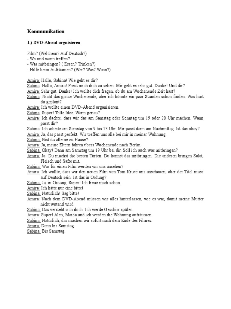 Gemeinsam etwas planen b1 lösungen