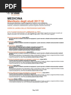 Bando Professioni Sanitarie 2017 18 Università Di Udine