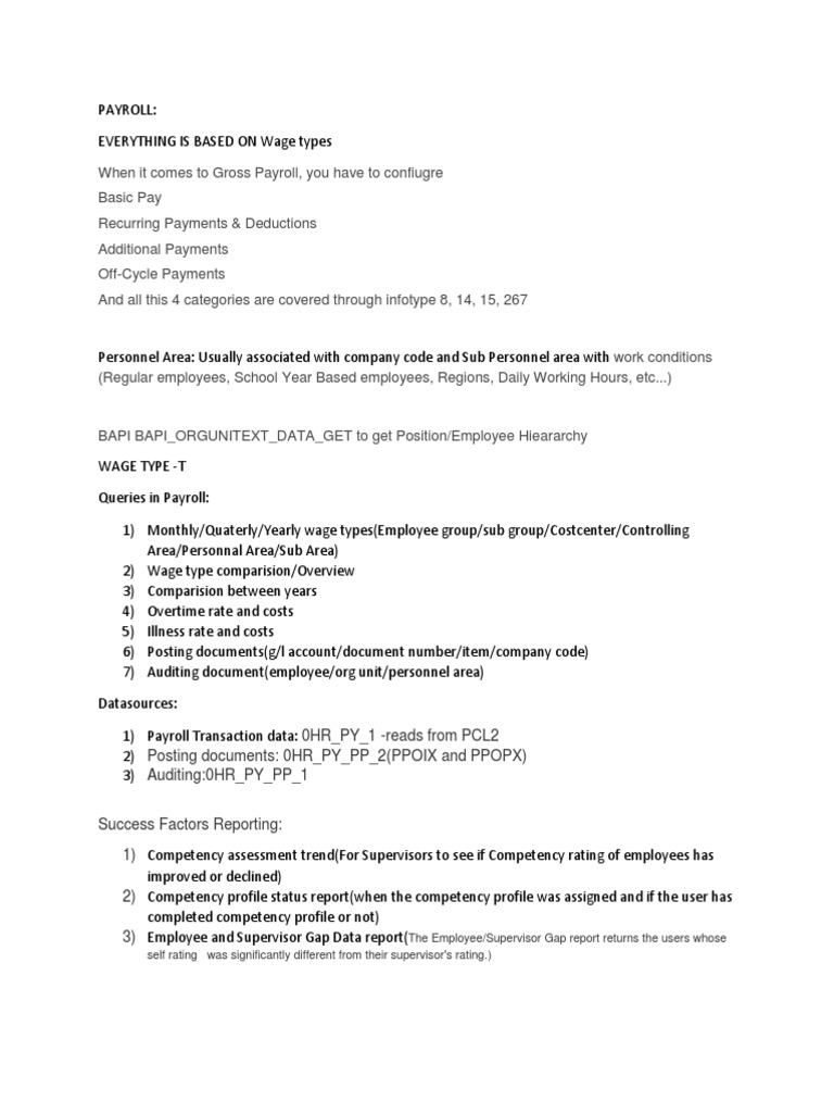 Payroll Configuration and Reporting Guide | PDF | Payroll | Employee ...