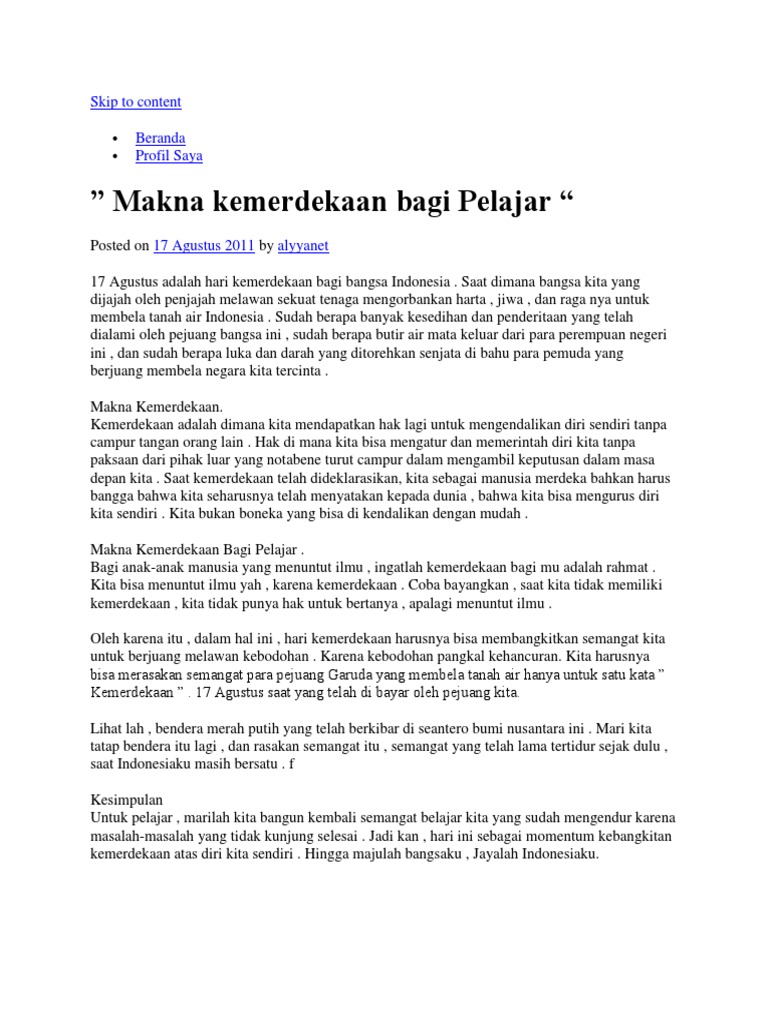 Makna Kemerdekaan Pdf
