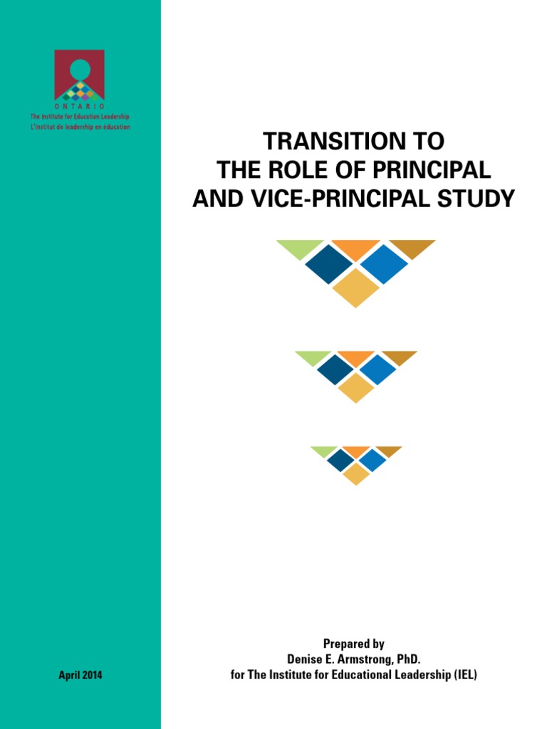 Transition To The Role of Principal and VicePrincipal Study PDF