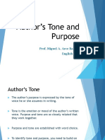 authors purpose and tone