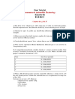 Tutorial on Economics of Automobile Technology