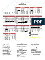 West Baton Rouge Parish School Calendar 2017 2018 Adopted 2 15