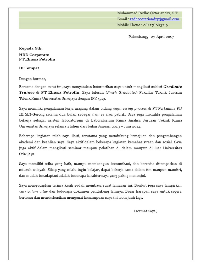 Suratlamaran Kerja