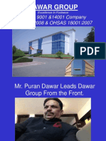 Dawar Group: An ISO 9001 &14001 Company SA 8000:2008 & OHSAS 18001:2007