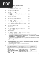 Solutions To Chapter 1 Measurement: (D), Quite Simply So