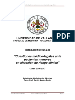 Cuestiones Médico-Legales Ante Pacientes Menores en Situación de Riesgo Clínico